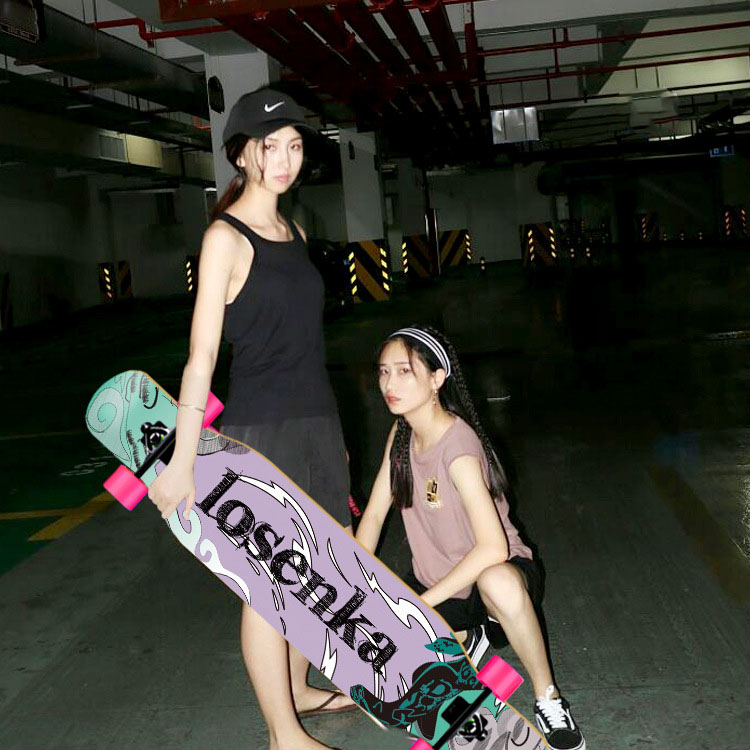 Skateboard Complete Deck - Women's Dance Longboard 110/120cm Complete Skateboard