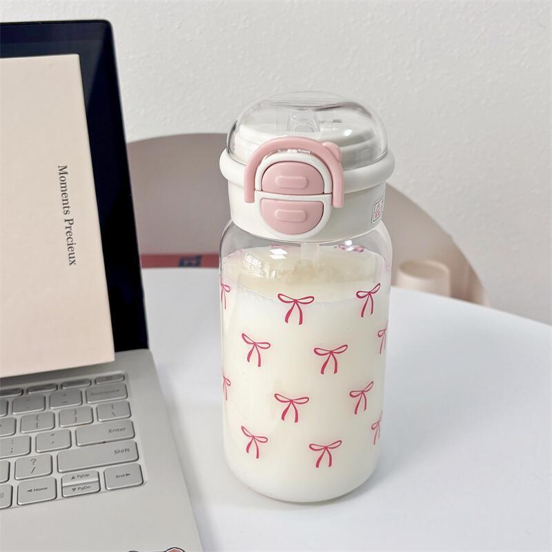 Sports Equipment 4 Year Old - Cute Water Bottle with Straw Portable