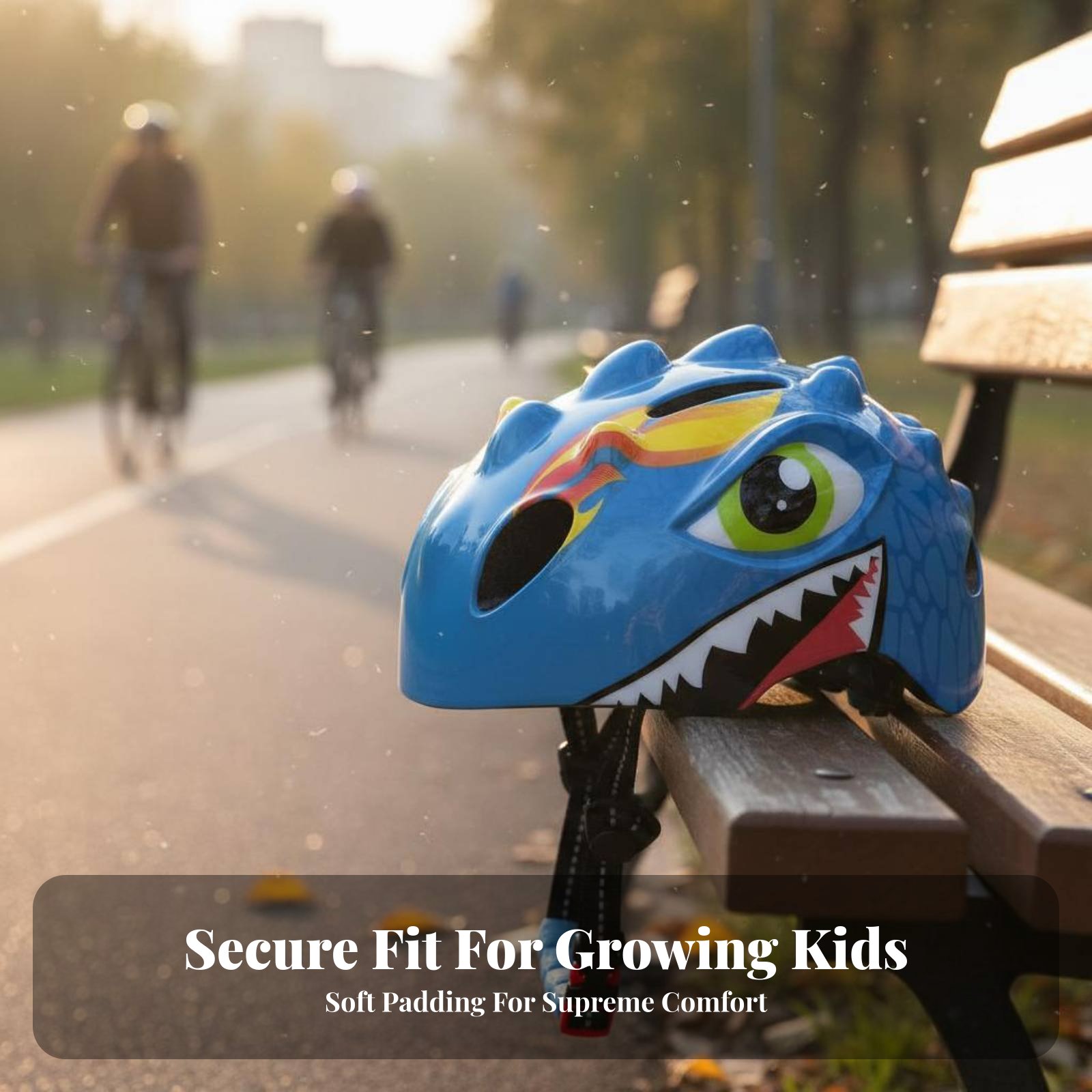 Sports Equipment Kids - Cartoon Dinosaur Helmet Versatile Kids Bike
