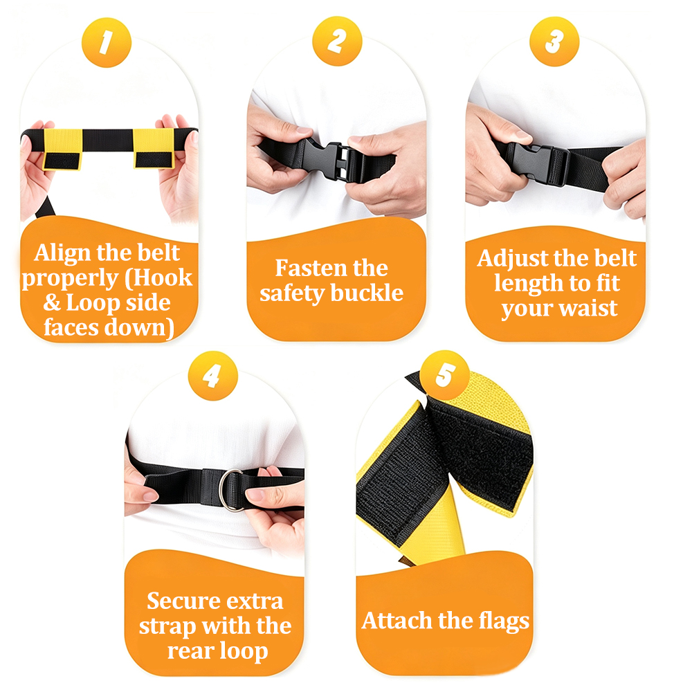 6PCS Flag Football Belts Set A - огляд і ціна Sports Equipment Kids