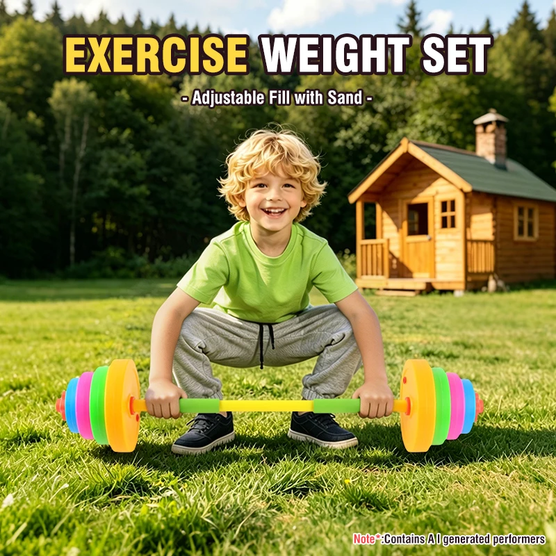 Adjustable Kids Dumbbell Barbe - огляд і ціна Sports Equipment Kids